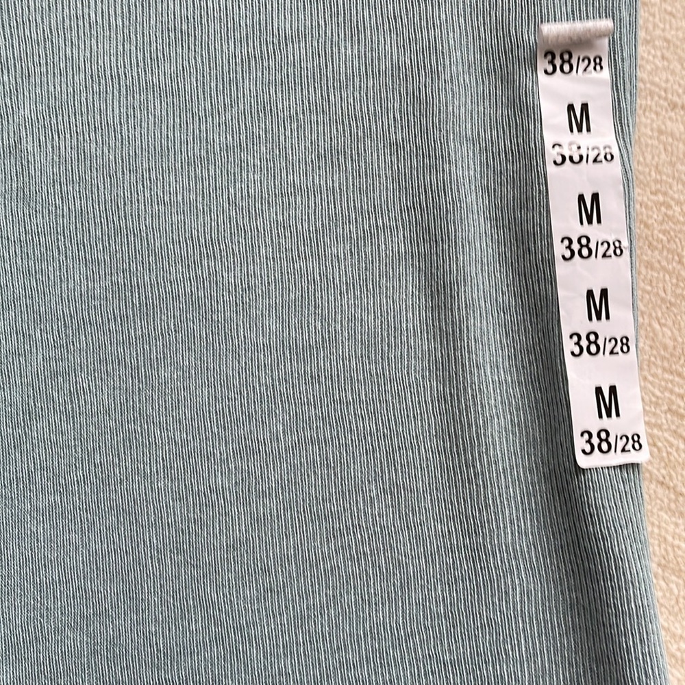Zara blue flowy knit pant size m - Picture 3 of 6